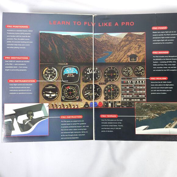 Sierra PRO PILOT 98 Flight Simulator Computer Game PC CD-ROM Big Box - Picture 4 of 7